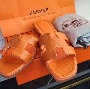 Logo H Orange Sandals